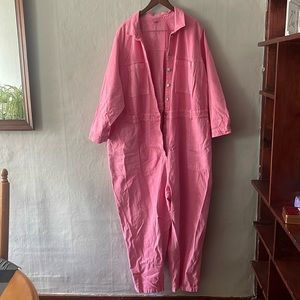 Old Navy Long Sleeve Pink Jumpsuit, size 4X - Never worn